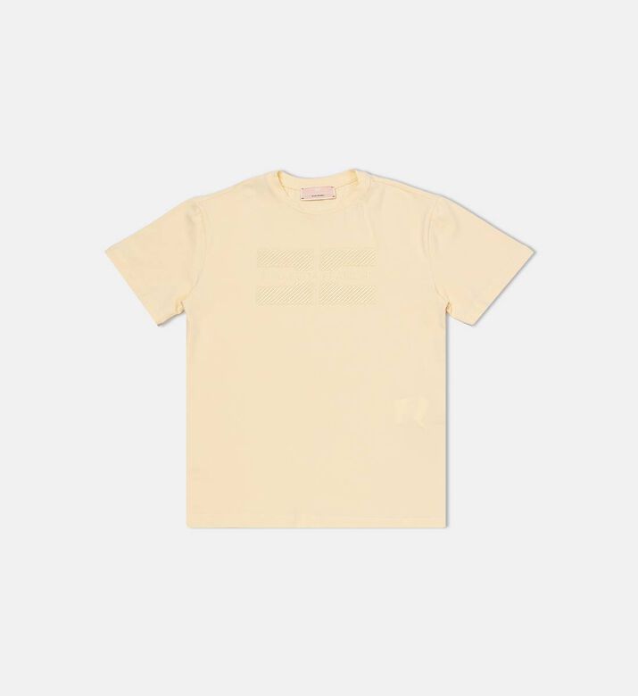 La Mia Bambina Cotton Short-sleeve T-shirt, Yellow, 10y, Packshot View