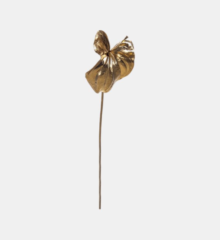 Metallic Sculptural Floral Stem