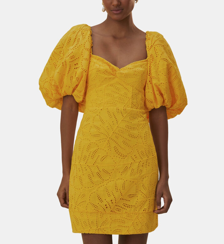Monstera Eyelet Mini Dress Monstera Eyelet Mini Dress