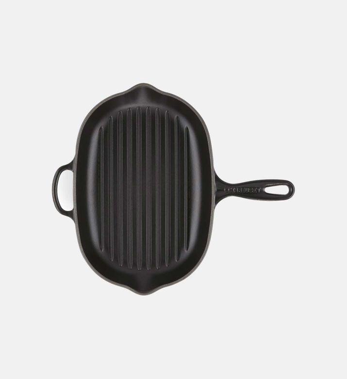 Le Creuset Grillit Cast Iron Oblong Skillet, Red, 32-cm, Packshot View