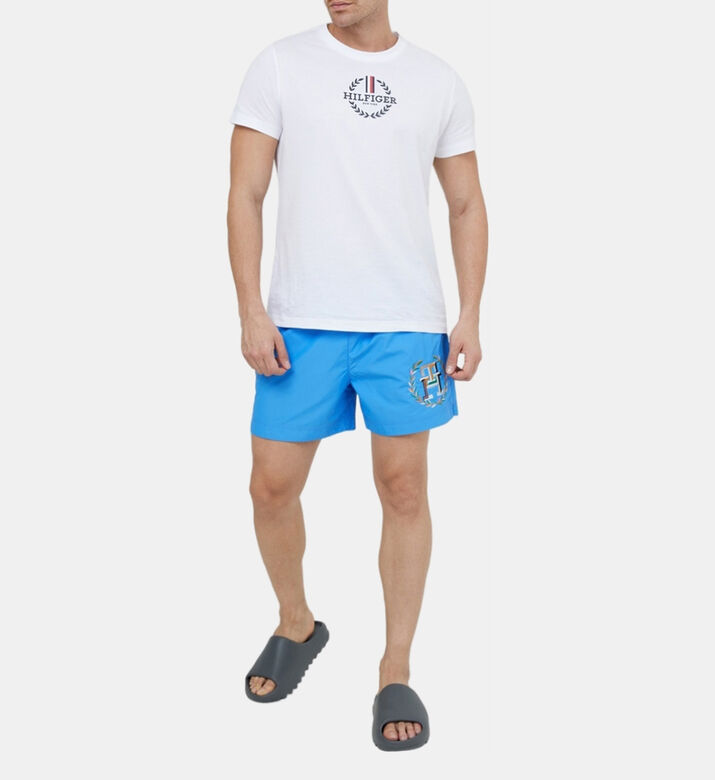 Drawstring Logo Swim Bottoms