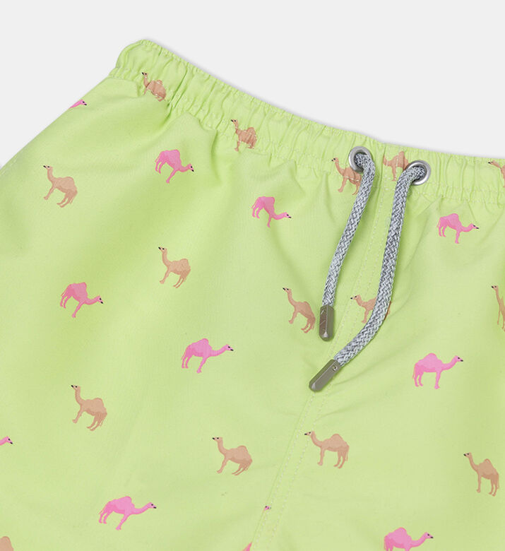 Junior Mini Camel Printed Swim Shorts