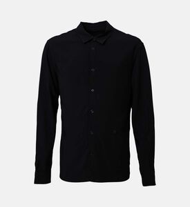 قميص طويل الأكمام بتطريز شعار