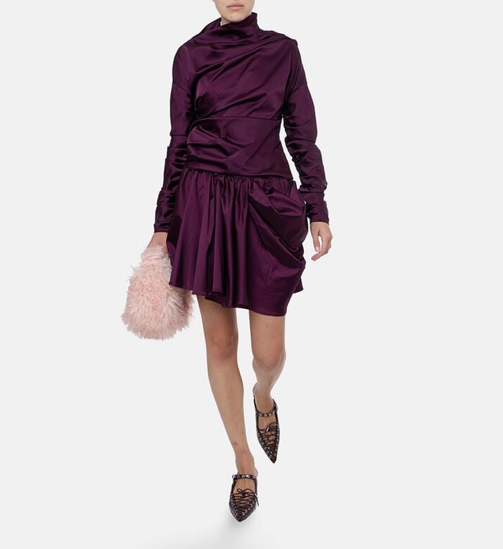 Ganni Round Neck Long-sleeve Top, Model View