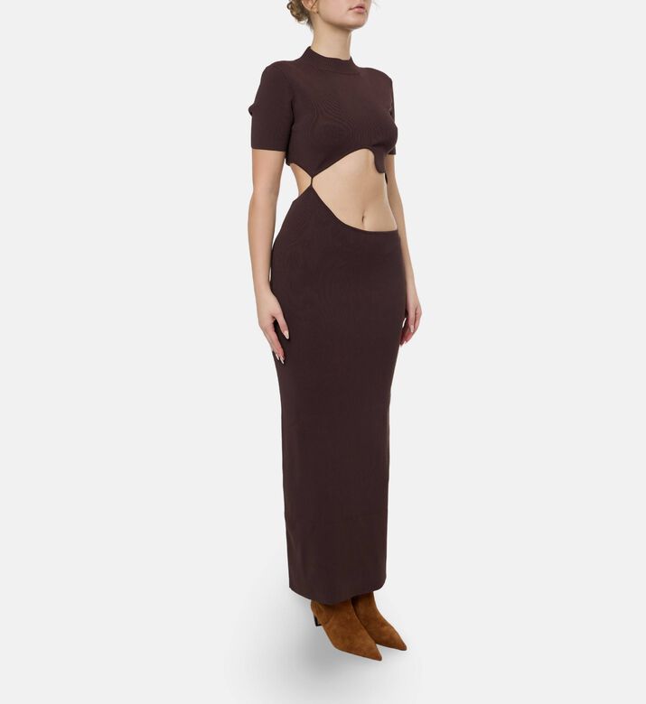 Christopher Esber Cut-out Short-sleeve Maxi Dress, Model View
