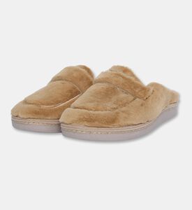 Salvi Flexible Faux-fur Slippers, Brown, Eu-36, Packshot View