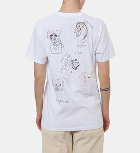 Maison Labiche Bainville Dog Graphic T-shirt, Model View