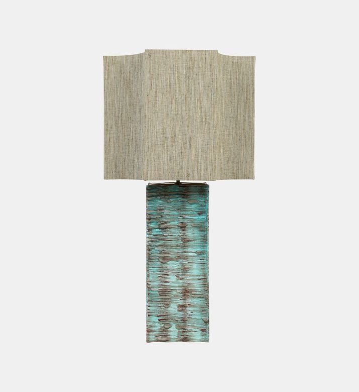 Versmissen Rectangle Ripple Table Lamp, Multicolor, Packshot View