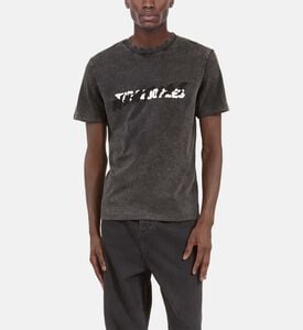 The Kooples Screen Print Short Sleeve Cotton T-shirt, Model View
