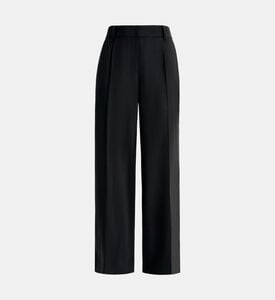 بنطال بطيات أمامية غير رسمي