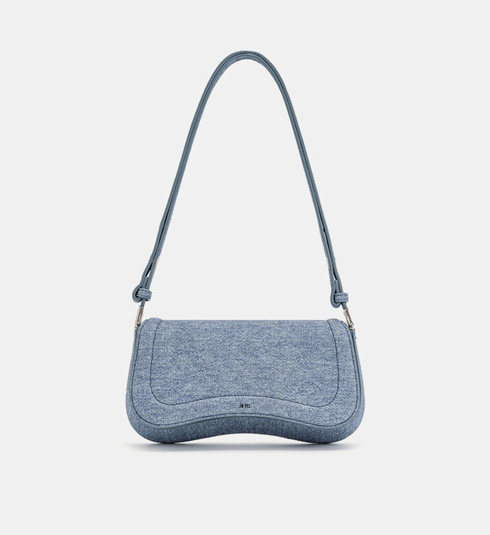 Denim Logo-label Shoulder Bag