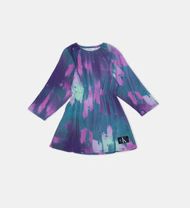 All-over Print Logo-patch Dress