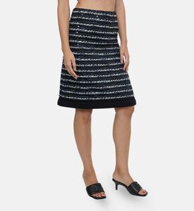 Edward Achour Paris Sequin-embellished Flared Skirt, Model View