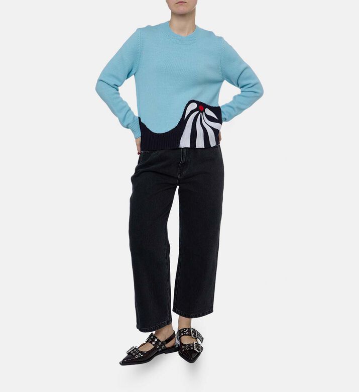 Sea NY Jules Cropped Wide-leg Pants, Model View Sea NY Jules Cropped Wide-leg Pants, Model View