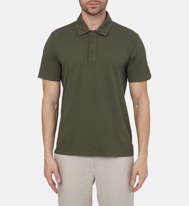 Vince Casual Short-sleeve Polo, Model View