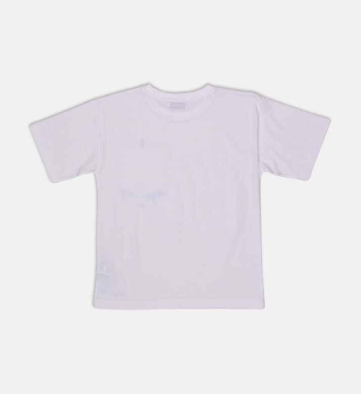Cotton Pen-print Crewneck T-shirt Cotton Pen-print Crewneck T-shirt