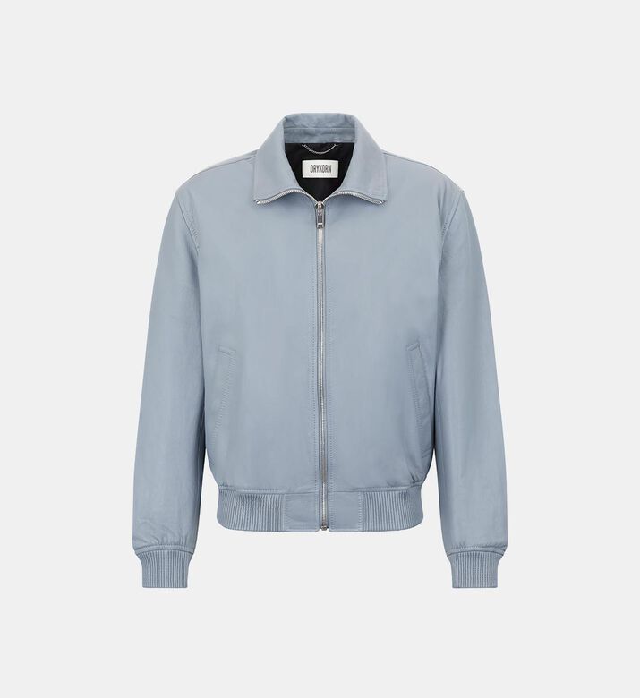 Leather Zip Fastening Jacket