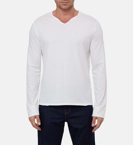 Zadig et Voltaire Monastir Cotton T-shirt, Off-white, L, Model View