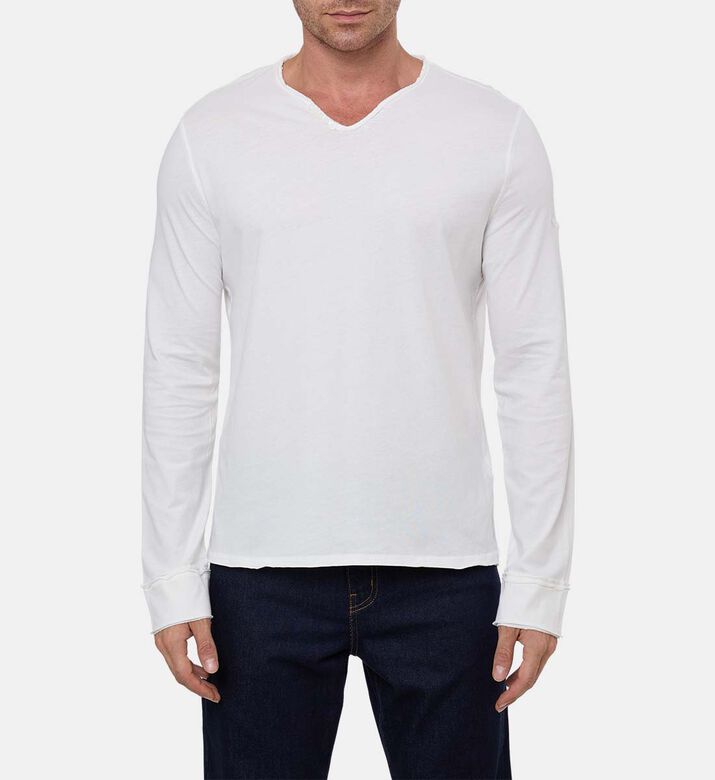 Zadig et Voltaire Monastir Cotton T-shirt, Off-white, L, Model View