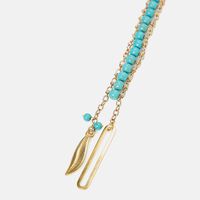 Turquoise Stone Long Extension Choker