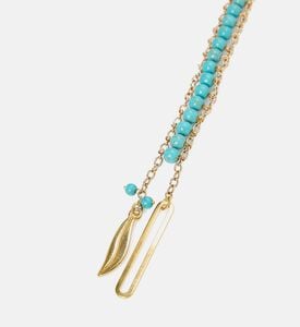 Turquoise Stone Long Extension Choker