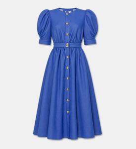 Poca and Poca Puffy Sleeve Flowing Maxi Dress, Packshot View