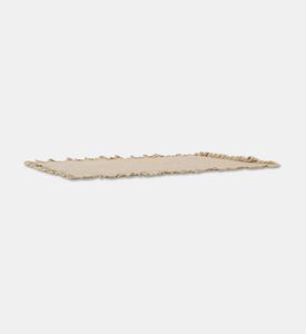 Estia Placemat Loom With Fringes, Beige, Packshot View