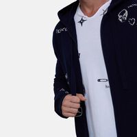 Clash Multi Engraved Zip-up Cardigan