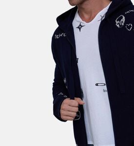 كارديغان كلاش متعدد النقوش بسحّاب