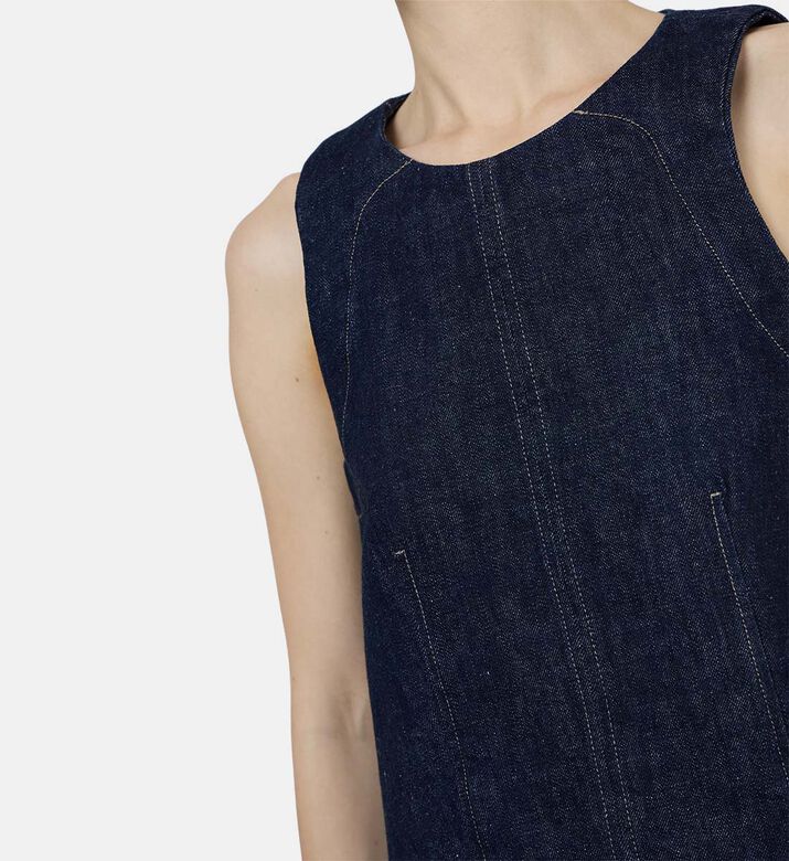 بلوزة قصيرة دنيم داكن