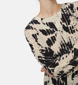 قميص فريال بطبعة مجردة