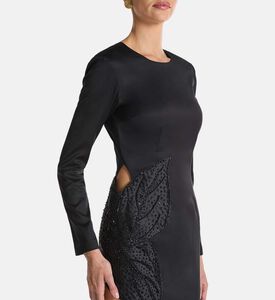 Savanna Dress, Black, S, Model View