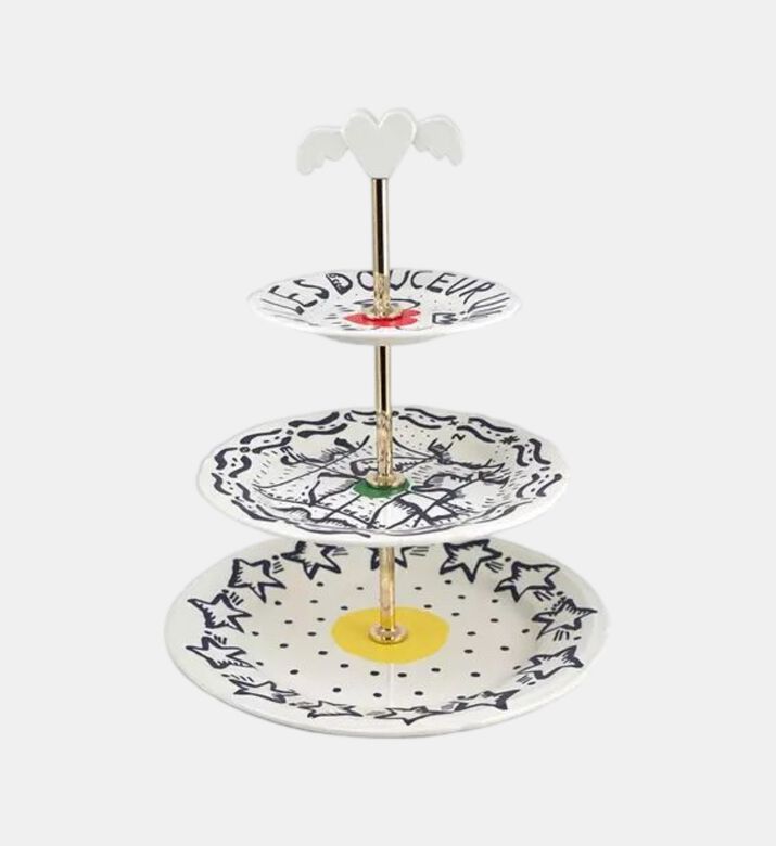 Gien Cake Stand Three-tier Archipel, Packshot View