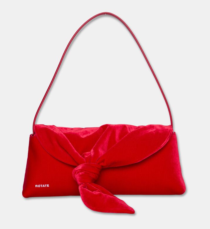 Rotate Velvet Knot-detail Handbag, Packshot View