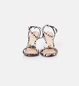 Zebra-print Stiletto Sandals Zebra-print Stiletto Sandals