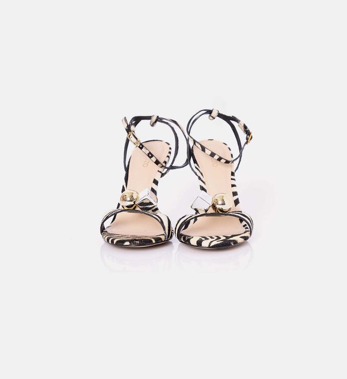 Zebra-print Stiletto Sandals Zebra-print Stiletto Sandals