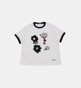 Cotton Sequin-embellished T-shirt Cotton Sequin-embellished T-shirt