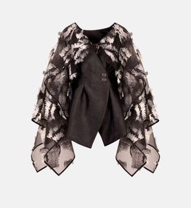 Velvet & Organza Statement Blouse