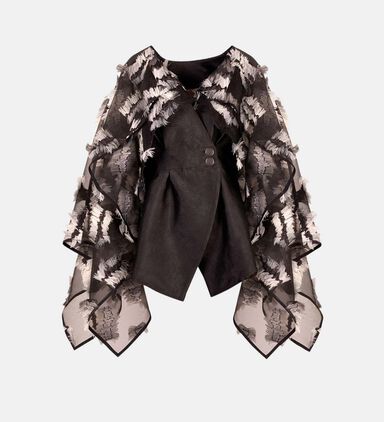 Velvet & Organza Statement Blouse
