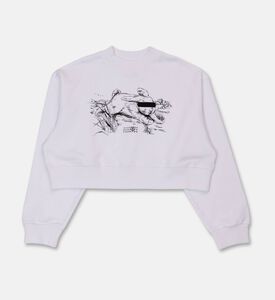 MM6 Rabbit-print Ribbed Sweatshirt, Packshot View
