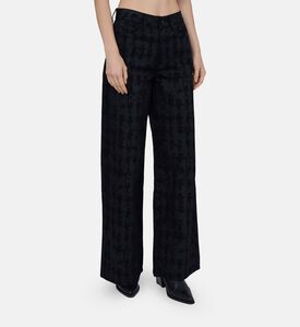 All-over Logo-print Wide-leg Pants