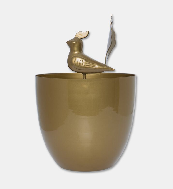 Noorena Amen Flower Pot, Gold, Packshot View