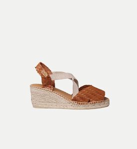 Toni Pons Salina Leather Raffia High-wedge Open-toe Espadrille, Light-brown, Eu-37, Packshot View