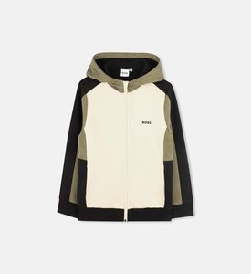 كارديغان قطن بغطاء للرأس