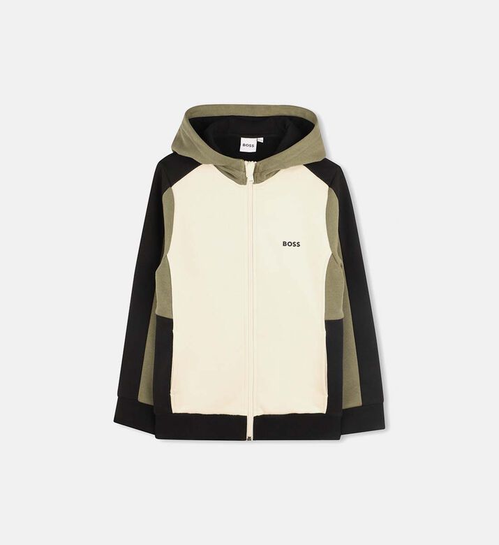 Cotton Hooded Design Cardigan