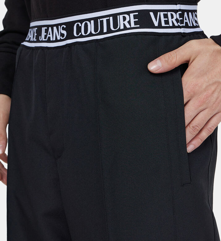Logo-waistband Straight-leg Pants