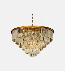 Baroque Hilton Rectangular Crystals Chandelier, Packshot View