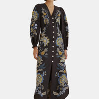 Stitched Midi Dress