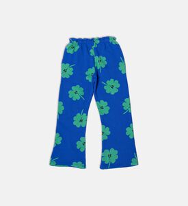 Bobo Choses All-over Four-leaf Clover Pattern Ruffled Waistband Pants, Packshot View