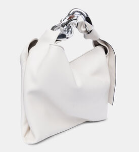 حقيبة هوبو بسلسلة من جلد العجل